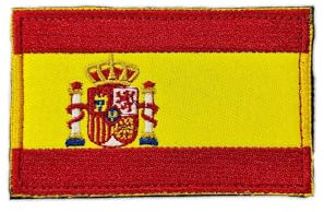 Parches Militares España Bordados Bandera con Colores Oficiales - Escudo Moteros, Parches España Bordados - Parches España Militares, parche escudo (España)
