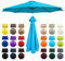 6.6Ft Toldo De Mercado, 8 Varillas Funda de tela de repuesto para sombrilla, Cubierta de toldo de repuesto, Fácil De Instalar, para Jardín, Patio, Terraza, Playa, Piscina, Reclinable(Lake Blue)