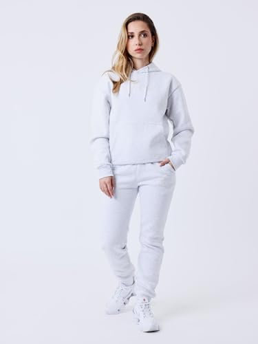 Project X Paris Bas de Jogging Femme Signature Gris chiné Clair L