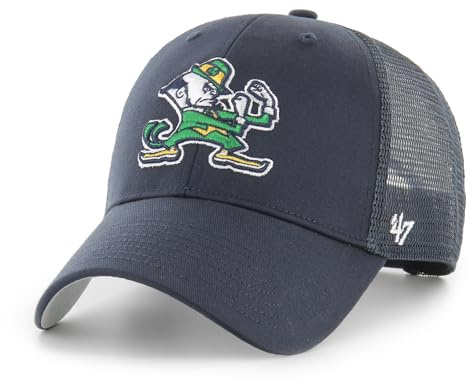 47 NCAA Notre Dame Fighting Irish Cap Branson Navy Baseballcap 198304861400 Kappe