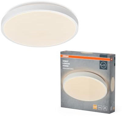 Osram ORBIS LONDON Deckenleuchte, weiß, 24W, 2700lm | Orbis London, Indoor Wall Lighting, Weiß, 395 mm dia, 50000 h, 1-Pack
