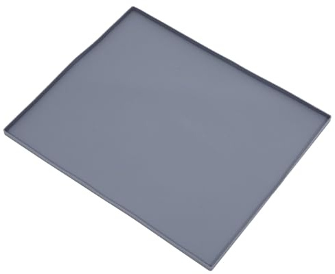 Silikon Schutzmatte für Waschmaschinendeckel, Grau 60x50cm | Waschmaschine und Trockner, Rutschhemmende Oberfläche, Schützt die Oberseite im Waschraum