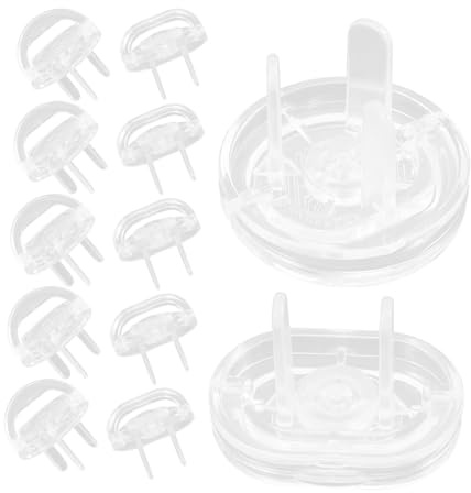 SOPOTUTU Protector Enchufes Bebés Transparente con Tapas para Enchufes Seguro Duradero y Fácil Instalación para Estándar