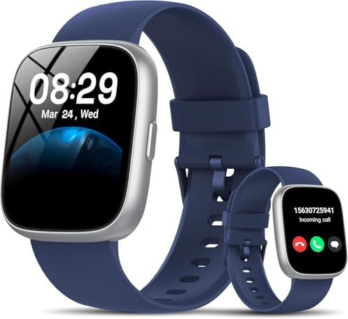 Cillso Montre Connectée Homme Femme avec Appel Bluetooth, Smartwatch 1.96 HD Montre Sport avec Podometre Moniteur Sommeil