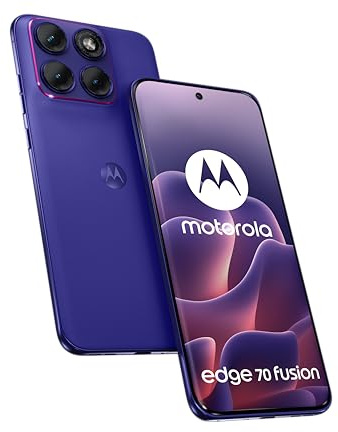 Motorola Edge 70 Fusion 8 256 5G, Pantone Orient Blue (Violet) | Triple capteur Sony Lytia, écran 6,78 pOLED, Snapdragon 7s Gen 3, 5200 mAH