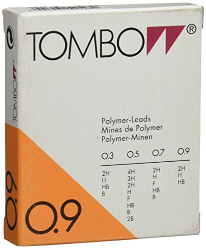 Tombow ex-09p-hb – Box 12 Tuben mit 12 Minen, 0.9 mm