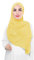 Lina & Lily Damen Muslim Premium Chiffon Hijab Kopftuch Schal aus Leicht Stoff (Gelb)