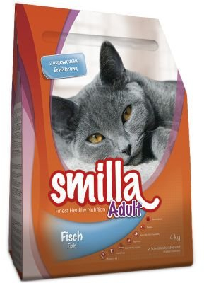 Smilla Finest Healthy Nutrition Komplettes Trockenfutter für Erwachsene, mit Vitaminen A und E, Fischgeschmack, 10 kg