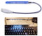 LAMPADA USB a 5 LED flessibile per PC e NOTEBOOK luce bianca consolle hifi modem