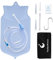 TopQuaFocus 2L Kit di sacca per clistere grande per la pulizia del colon Sacca per clistere in silicone riutilizzabile Tubo lungo 6,5 piedi trasparente per clisteri di pulizia del colon per le donne