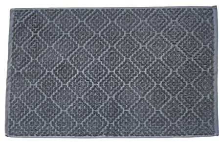 done. Provence Bohéme Frottierserie - Badematte 50 cm x 70 cm anthrazit