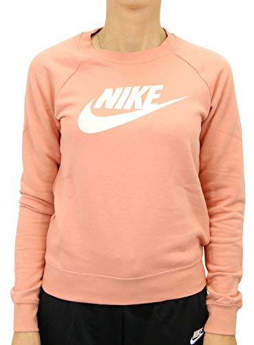 Nike W NSW Essntl Crew FLC Hbr T-Shirt à Manches Longues Femme