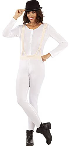 Funidelia | Uhrwerk Orange Kostüm für Damen Clockwork orange, Droge, Film und Serien - Kostüme für Erwachsene & Verkleidung für Partys, Karneval & Halloween - Größe M - Orange