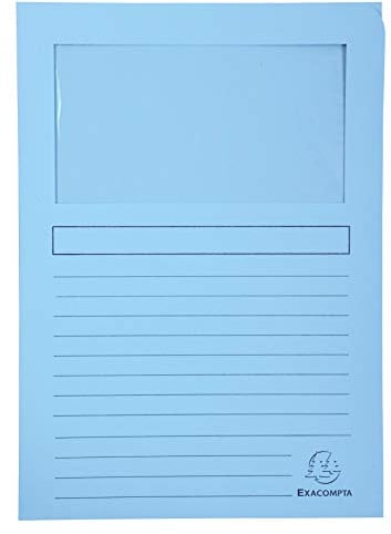 Exacompta 100 Window folders Plastic-Free Super Light Blue