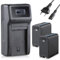Blumax 2X Akku NP-F980 / NP-F990 LG Zellen 10050mAh + Turbo-Ladegerät | kompatibel mit Sony NP-F750 NP-F550 NP-F970 für Videoleuchten Fieldmonitore