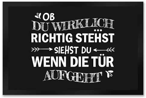 trendaffe - Ob du wirklich richtig stehst Fußmatte XXL