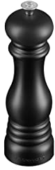 Le Creuset Classic Adjustable Salt Mill Grinder, Chip-resistant ABS Plastic, Anti-Corrosion, 40g, 21 cm, Matte Black, 96002000000000