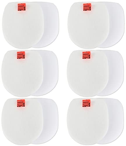 IZ300UKT Foam Felt Sponge Filters 12PCS for Shark IZ300,IZ300UK,IZ300UKT,IZ320 IZ320UK, IZ320UKT Anti Hair Wrap Cordless Vacuum Cleaners Accessory Filters,6 Foams & 6 Felt Filters