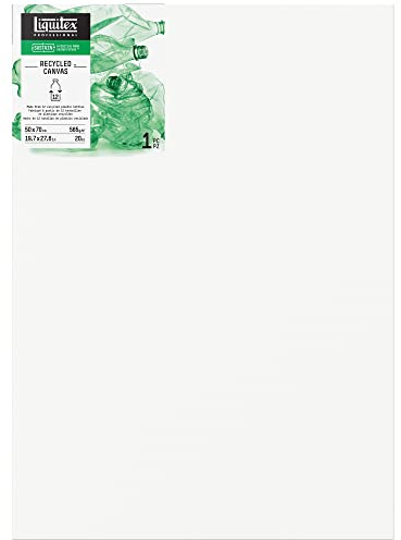 Liquitex 418050070 Recycled Keilrahmen, gefertigt aus 100% recyceltem Kunststoff, hochwertige Leinwand mit 565 g/m², FSC, 3-fach grundiert für Öl - & Acrylfarben - Deep Edge 50x70cm