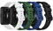 MoKo 4 Pezzi Cinturino Compatibile con Huawei Watch Fit 2 Smartwatch, Braccialetto Sportivo di Ricambio in Silicone Morbido, Multicolori B