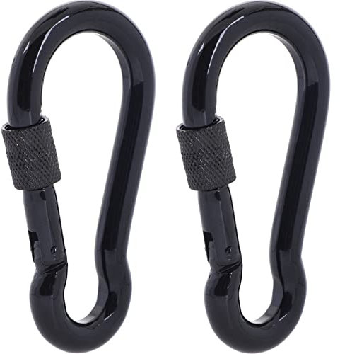 SEPWIK Stainless Steel Carabiner Clips - Heavy Duty Multi-Purpose Spring Snap Hooks for Dog Leash, Outdoor Camping, Swing, Hammock