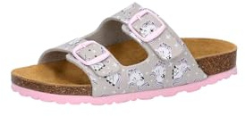 Lico Ciabatte da Bambina Bioline Unicorn, Grigio/Rosa, 28 EU, Grigio Rosa, 28 EU
