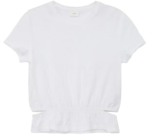 s.Oliver Mädchen 2142487 T-Shirt mit Flammgarnstruktur