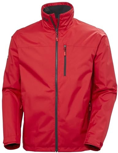Helly Hansen Men's Crew Jacket, Red 2.0, XL