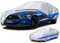 Holthly Autoabdeckung Wasserdicht Atmungsaktiv,Auto-Abdeckplane für Vollgarage,Regen,Sonne,Staub und UV-Schutz.Autoplane passend für Chevrolet Camaro,Ford Fusion/Mustang,usw.3XL-0