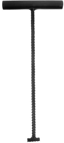 iplusmile Schachtdeckelhaken 31 Cm Metall T-Förmiger Schachtheber Outdoor Zughaken Für Schachtabdeckung Industrie Gewerbe Werkzeug