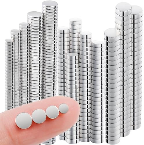 300 Stück Magnete, Neodym Magnete Extra Stark, 4 Verschiedene Größen, Starke Klein Magnete Zum Basteln Magnettafel für Magnete, Magnet e Kühlschrank für Whiteboard, Pinnwand, Magneten Starker Halt