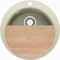 Fregadero Cocina Circular Beige 53x53cm, Fregadero Granito 1 Seno + Sifón + Tabla de cortar, Fregadero sobre encimera al mueble 50cm - Pisa Max Top de Primagran