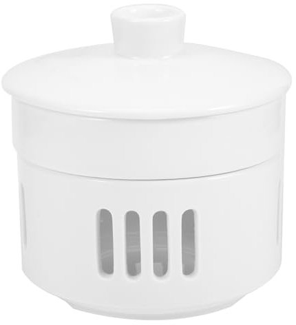 COLLBATH Ceramic Soup Stew Pot Lid Heating Base Double Cover Sturdy Material Hot Soup Retention