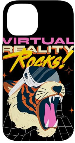 Hülle für iPhone 14 „Roaring in VR: Tigers virtuelles Abenteuer