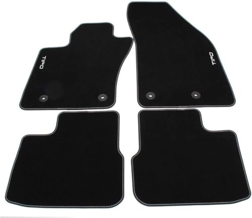 Tappetini Per Fiat Tipo 5 Porte e SW, Con Logo Ricamato 2 Pin Di Sicurezza, Alta Qualità, Made In Italy