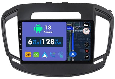 RoverOne Car Radio GPS for Opel Vauxhall Insignia for Buick Regal 2013-2017 Carplay Android Auto Stereo Head Unit Bluetooth Sat Navigation