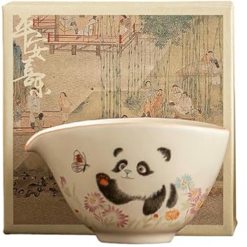 170ml Panda Chinese Ceramic Tea Accessories Set, Kung Fu Tea Fair Cup, Fair Cup [Box]