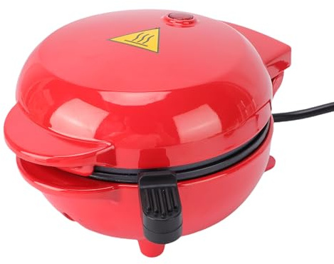 Qcwwy Mini-Donut-Maker, Kuchenmaschine, Doppelseitige Heizung, Antihaftbeschichtung, Waffeleisen für Snacks, Desserts, Haushaltsgeräte-Teile (EU-Stecker 220 V)