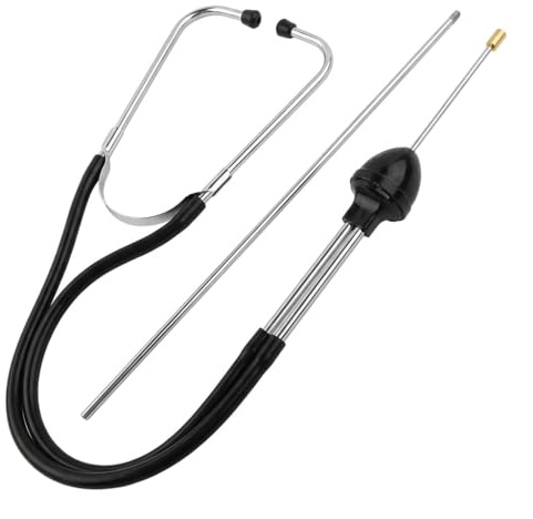 Stethoscope,Leak Detector,Automotive Stethoscope Kit Engine Stethoscope Set | Car Engine Diagnostic Tool, Car Engines Diagnostic Sensitive Hearing Tool for Cars, Trucks and Motorcycles(Black)