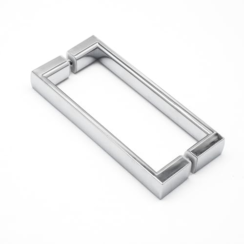 WITEN&NOCK 1 Paar Duschgriffe (2 Stück) beidseitig für Duschtür 145 mm Lochabstand chrom glänzend
