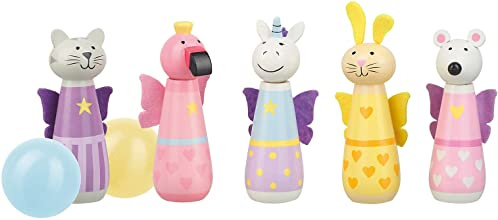 Orange Tree Toys 46021 OTT03659 Kegelspiel Elfentiere, bunt