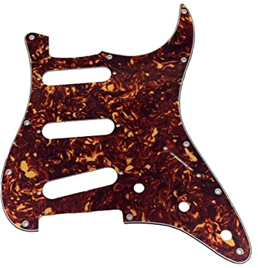 dopro Reverse Bridge ST Strat Style Gitarre Pickguard Vintage Tortoise