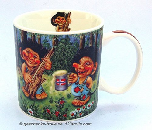 norwegische Tasse: Trolle heiraten