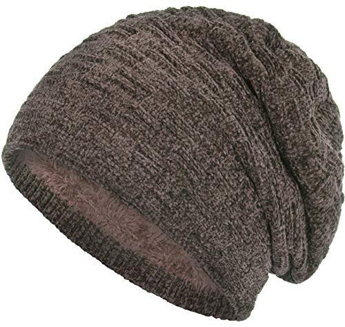 Compagno Gefütterte Mütze Herren Damen Wintermütze Beanie Strickmütze Winter Weihnachten Haube Hat Cap Männer Frauen