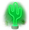 The Glowhouse Cactus della luce al neon di luce di notte con il basamento room decor, battery operated cactus lampade a luce fino neon signs