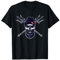 Hipster Taucher TotenKopf mit Bart Mütze und Dreizäcke T-Shirt