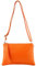 modamoda de T186 Damen Leder Clutch Umhängetasche Abendtasche handmade in Italy, Farbe:Orange