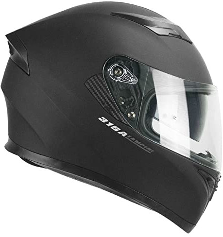 CGM Casco integrale, 316A TAMPERE MONO, Nero opaco, XXL(63-64cm)