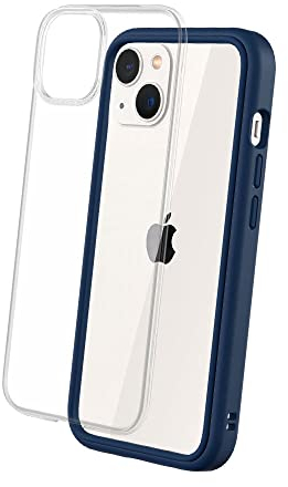 RhinoShield Modulares Case kompatibel mit [iPhone 13] | Mod NX - Anpassbare & stoßdämpfende Schutzhülle im schlanken Design - 3.5 Meter Fallschutz - Marineblau