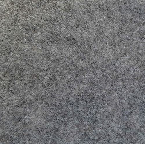 Nadelfilz Extra-Flex Meterware Restauration Innenraumverkleidung Instandhaltung Camperausbau 206 cm Breite (206 x 1500 cm, Grau)